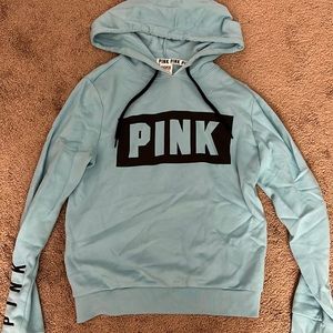 PINK Light Blue Hoodie